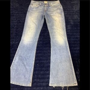 Bke Women’s lowrise destroyed flares  28x33 1/2
